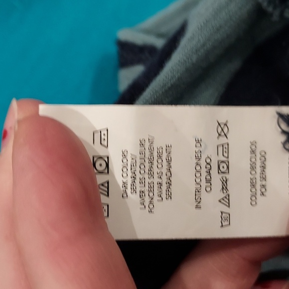 Calvin Klein Jeans Light/ Dark Blue Striped Shirt w/ Rivet and Bead Accents XL - Picture 11 of 13